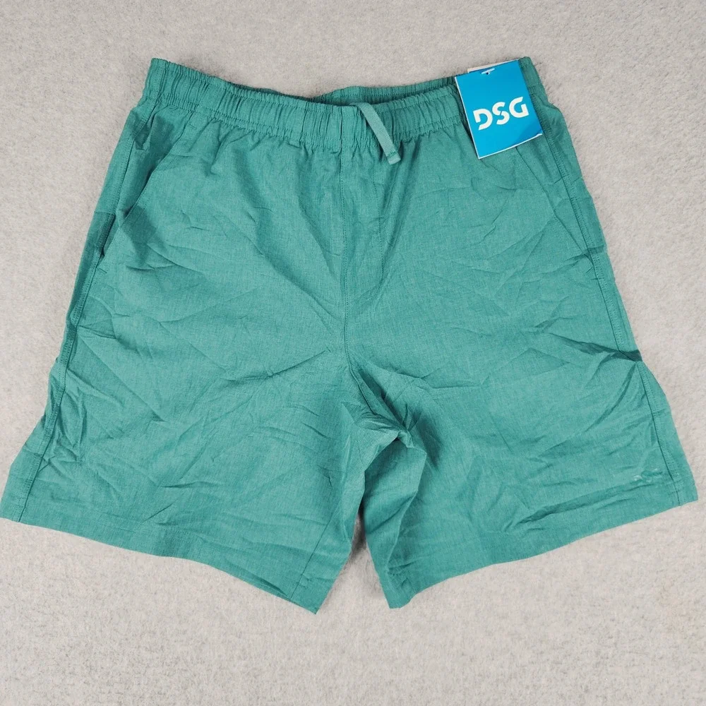 DSG Agility Shorts Boys L 14-16 Teal Green Athletic Fit Performance Stretchy
